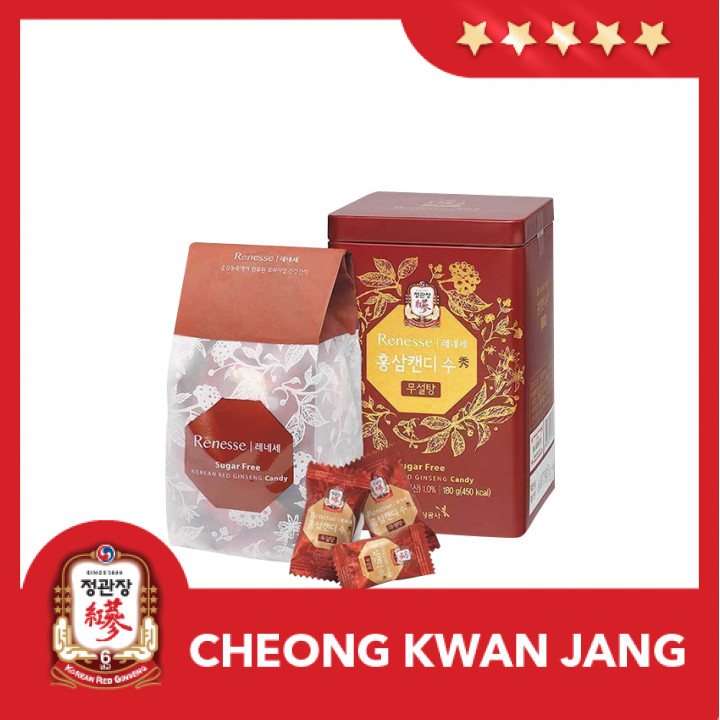 [Kẹo Sâm Hàn Quốc] Kẹo Hồng Sâm Renesse KGC Cheong Kwan Jang - Ginseng Candy (180g)