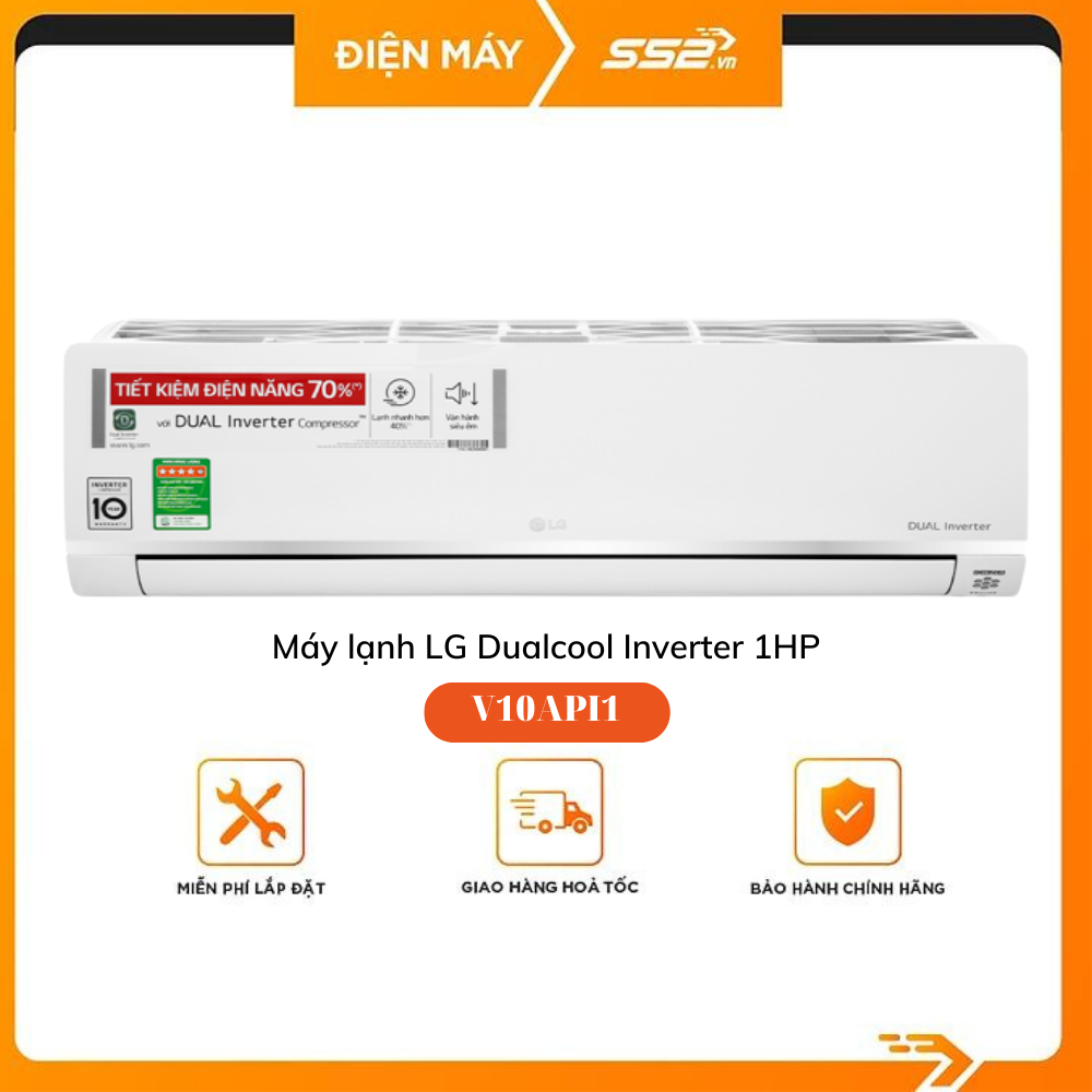 Máy lạnh LG Dualcool Inverter 1HP - V10API1 - Hàng chính hãng