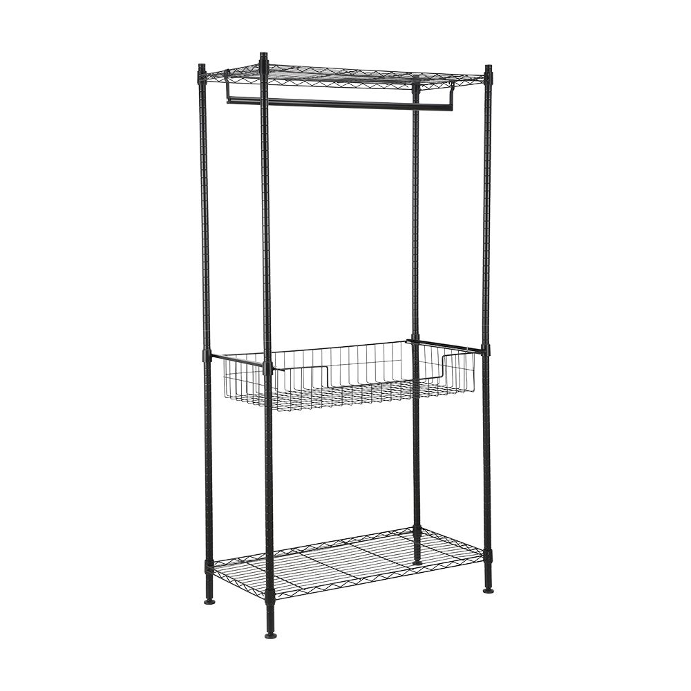 Kệ Treo Quần Áo GRETEL 90x45x180 cm, khung kim loại, màu đen | Index Living Mall - Phân phối độc quyền tại Việt Nam