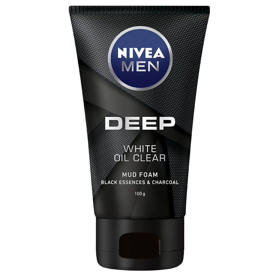 Sữa Rửa Mặt Nivea Men Than Đen Hoạt Tính Deep White Oil Clear 84415 (100g)