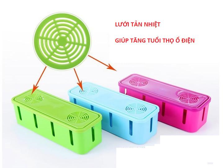 Hộp đựng ổ cắm điện nhựa, hộp dây điện an toàn có lỗ thông gió GD69-HDDN