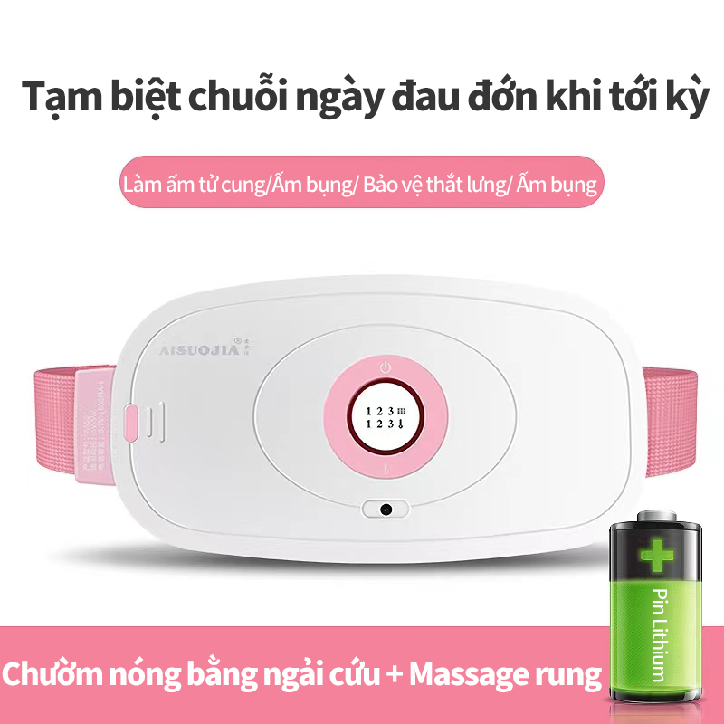 Máy massage làm ấm bụng  có thể giảm đau bụng kỳ kinh ,Với nhiệt massage 3 bước