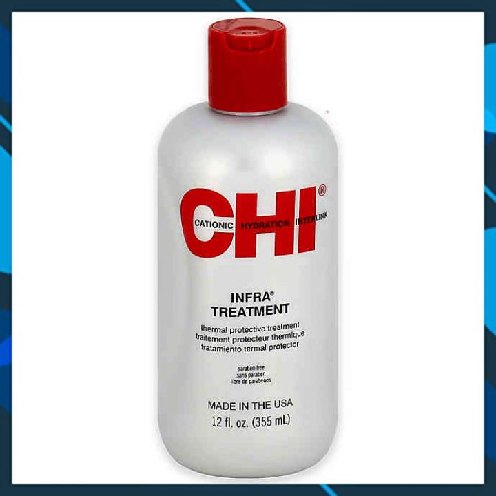 Dầu xả CHI Infra Thermal Protective treatment siêu mượt cho tóc khô hư tổn (xám) 355ml