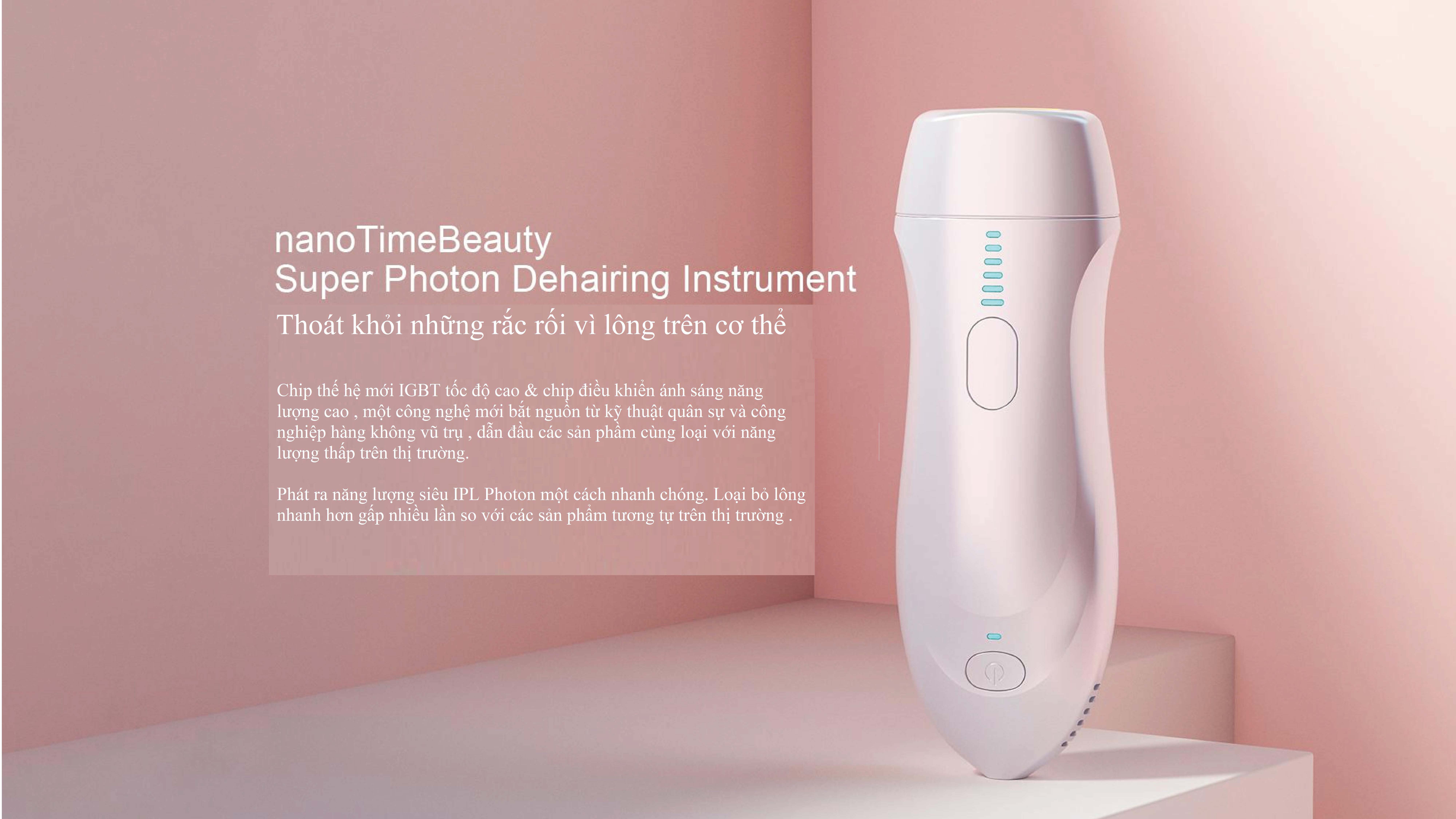 Máy triệt lông trẻ hoá da công nghệ IPL hiệu suất cao Super Photon NanoTime B62F