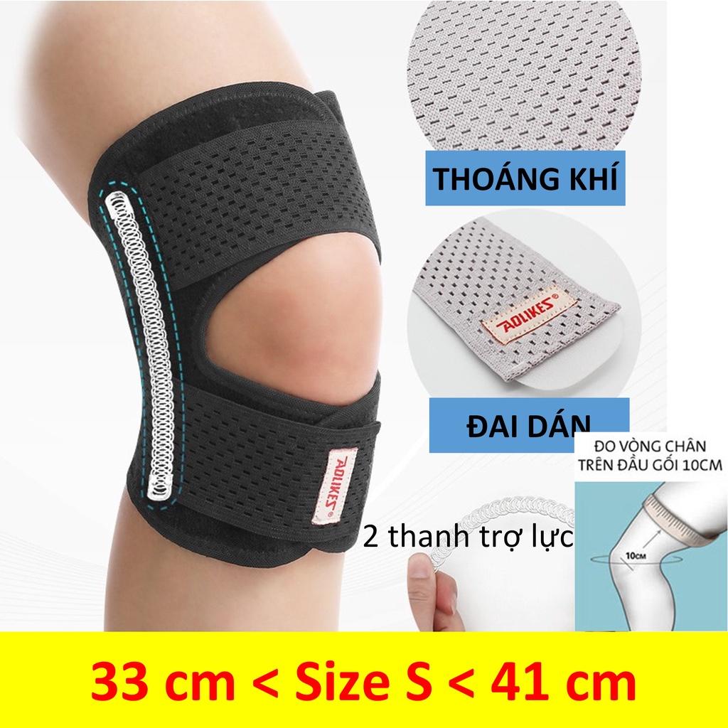 Đai bảo vệ đầu gối chạy bộ chính hãng AOLIKES HX-7901 thiết kế kiểu Nhật Knee Support Braces Bó gối thể thao magic