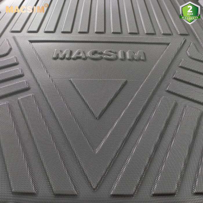 Thảm lót cốp xe ô tô qd BMW 7 Series 2009-2015 nhãn hiệu Macsim chất liệu TPV cao cấp màu đen