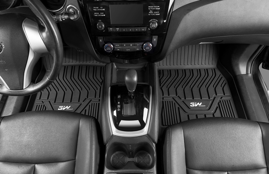 Hình ảnh Thảm lót sàn xe ô tô Nissan Qashqai 2015, đến nay chất liệu nhựa TPE đúc khuôn cao cấp,nhãn hiệu Macsim 3W. màu đen,