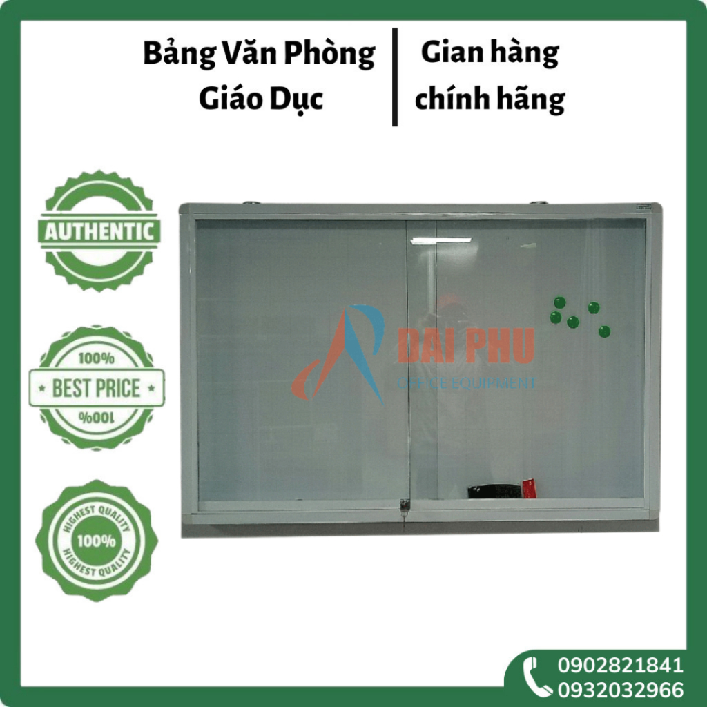 Bảng Từ Trắng Văn Phòng Kích Thước 120x240 cm Tặng Kèm Bút Lông Viết Bảng, Nam Châm Bảng Từ