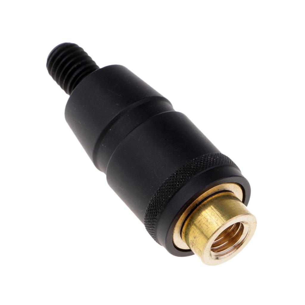 4xFishing Landing Net Connector Head Screw Net Rod Quick Release Adapter Black