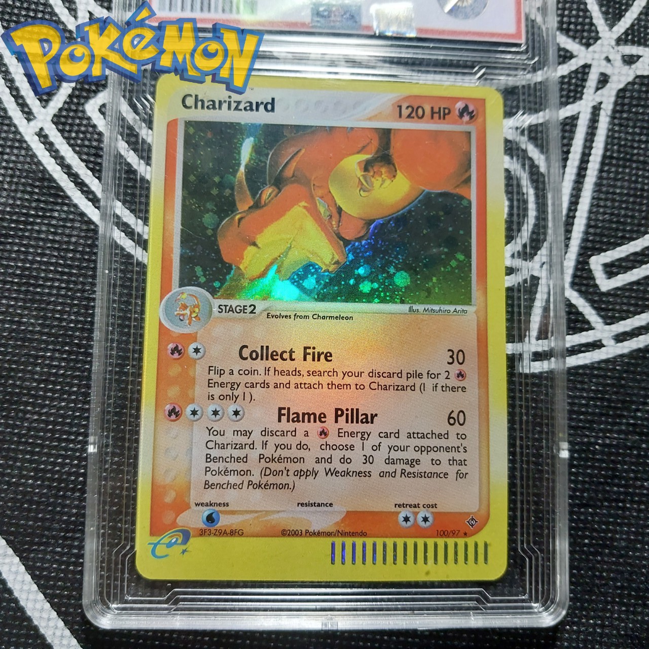 Thẻ Pokemon nitendo 2003 Charizard 100 97 khủng long lửa tiến hóa cấp 3 1459 d7 1