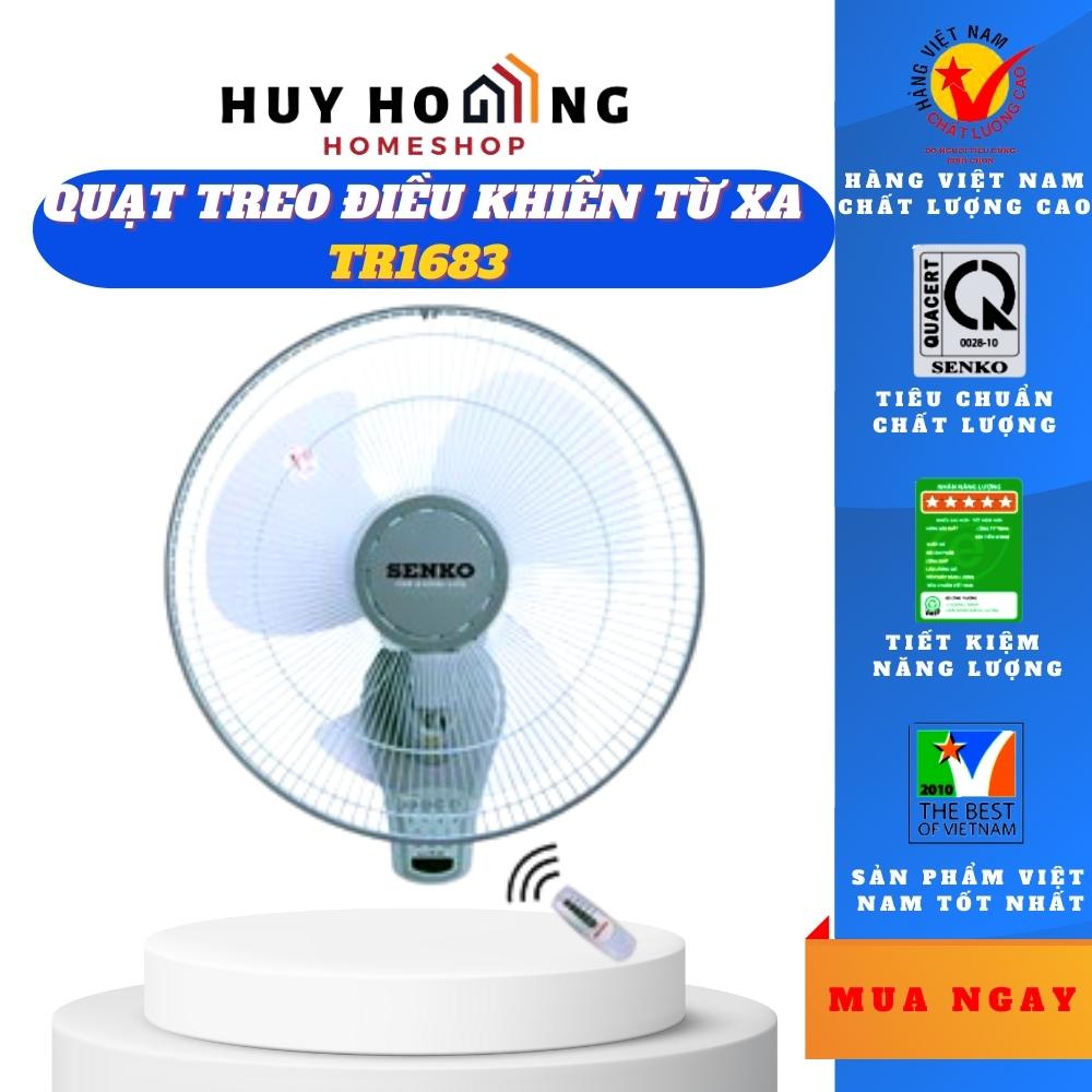 Quạt treo tường điều khiển từ xa Senko TR1683 ( Màu ngẫu nhiên) - Hàng chính hãng