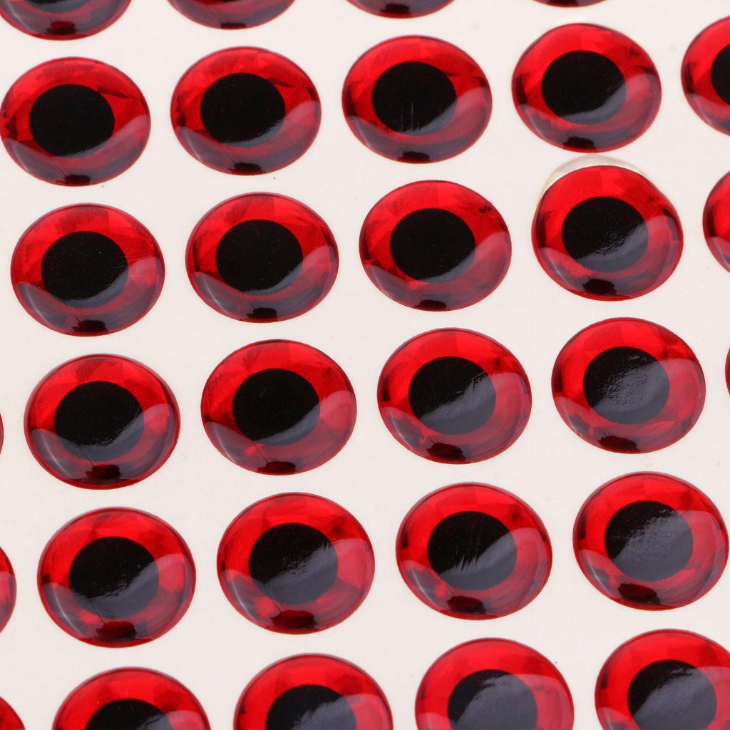 200pcs Waterproof DIY Fishing Lure Eyes Self Adhesive Fly Tying Materials