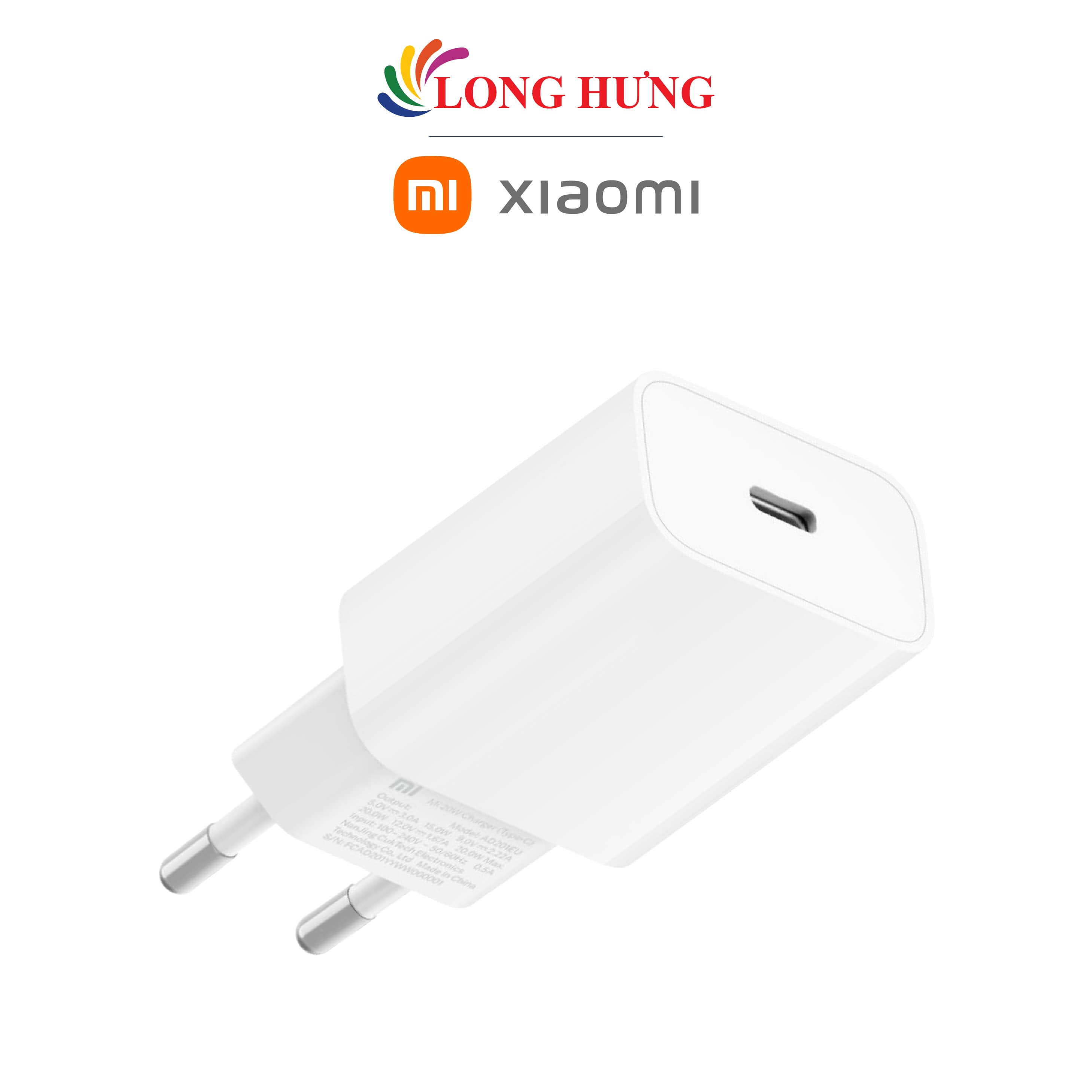 Cốc sạc Xiaomi Mi 20W Charger Type-C BHR4927GL AD201EU - Hàng chính hãng