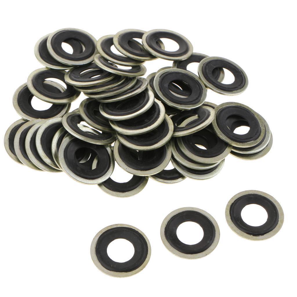 50x M14 Oil Drain Plug Seal Gasket Washer for GM Chevrolet