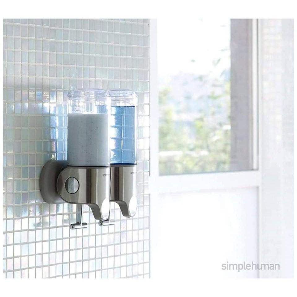 SET ĐÔI bình đựng sữa tắm, nước gội đầu Simplehuman