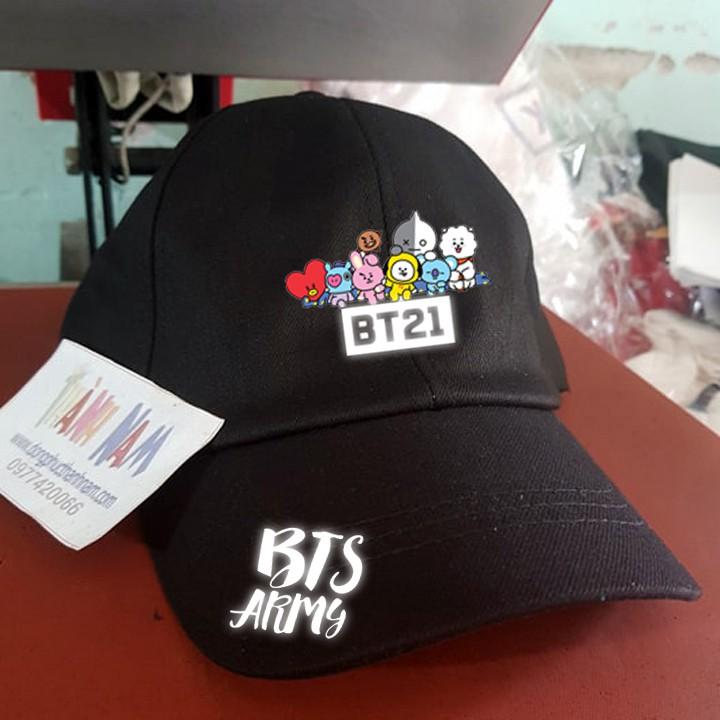 Mũ nón kết BTS, mũ BT21 phản quang