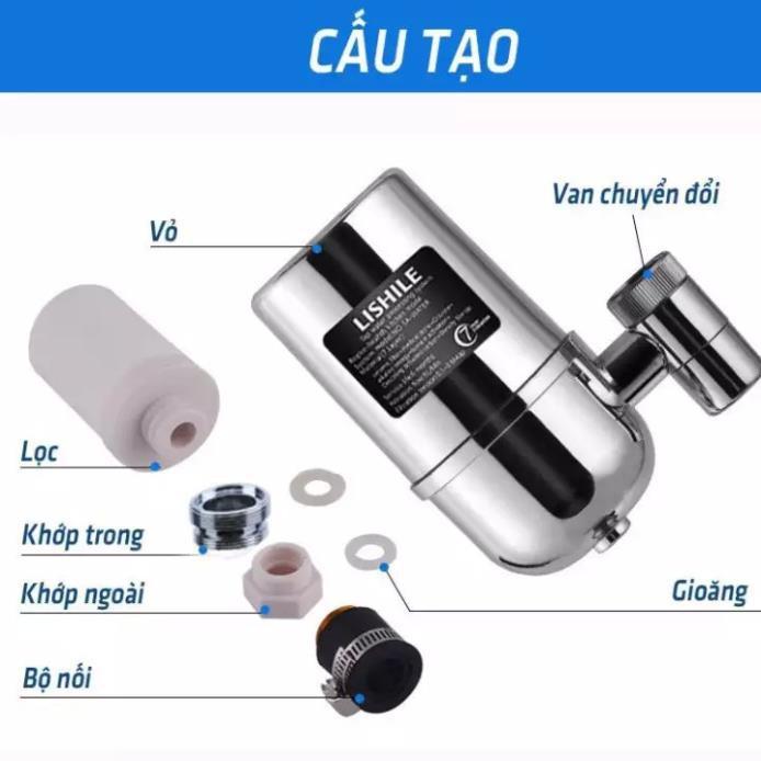 Bộ lọc nước tại vòi Lishile - Thiết bị lọc nước tại vòi cao cấp công nghệ Nhật Bản với 7 lớp lọc