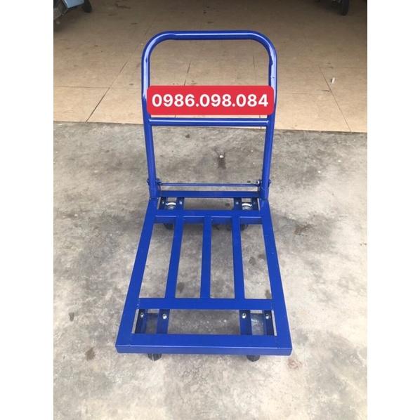 Xe đẩy hàng, xe kéo hàng 4 bánh, có thể gập gọn, 50*70 tải trọng 300kg