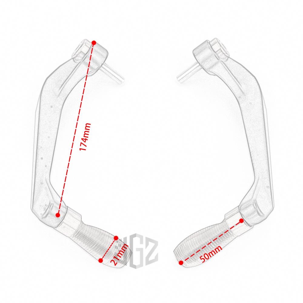 Cặp Khung Bảo Vệ Tay Lái Xe Mô Tô Kawasaki Ninja 250 300 400 7 / 8 "