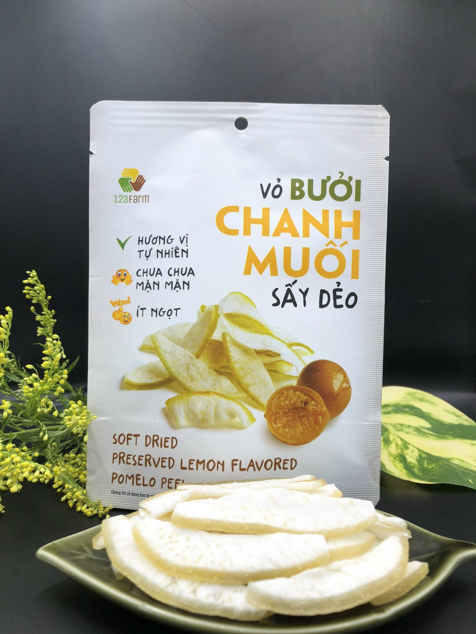 VỎ BƯỞI CHANH MUỐI SẤY DẺO