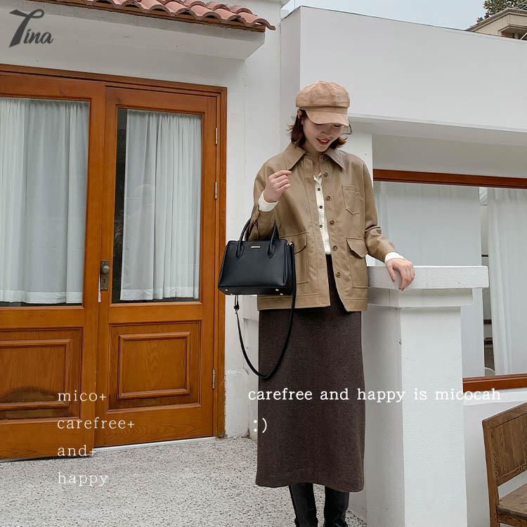 Túi xách nữ cầm tay Micocah 2021 thiết kế dáng vuông, style đơn giản