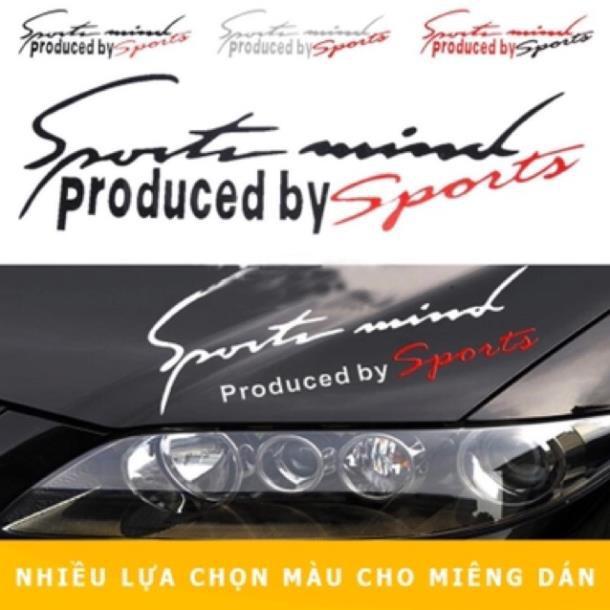 Tem dán decal Sport mind prodeced by Sports - tem dán nắp capo