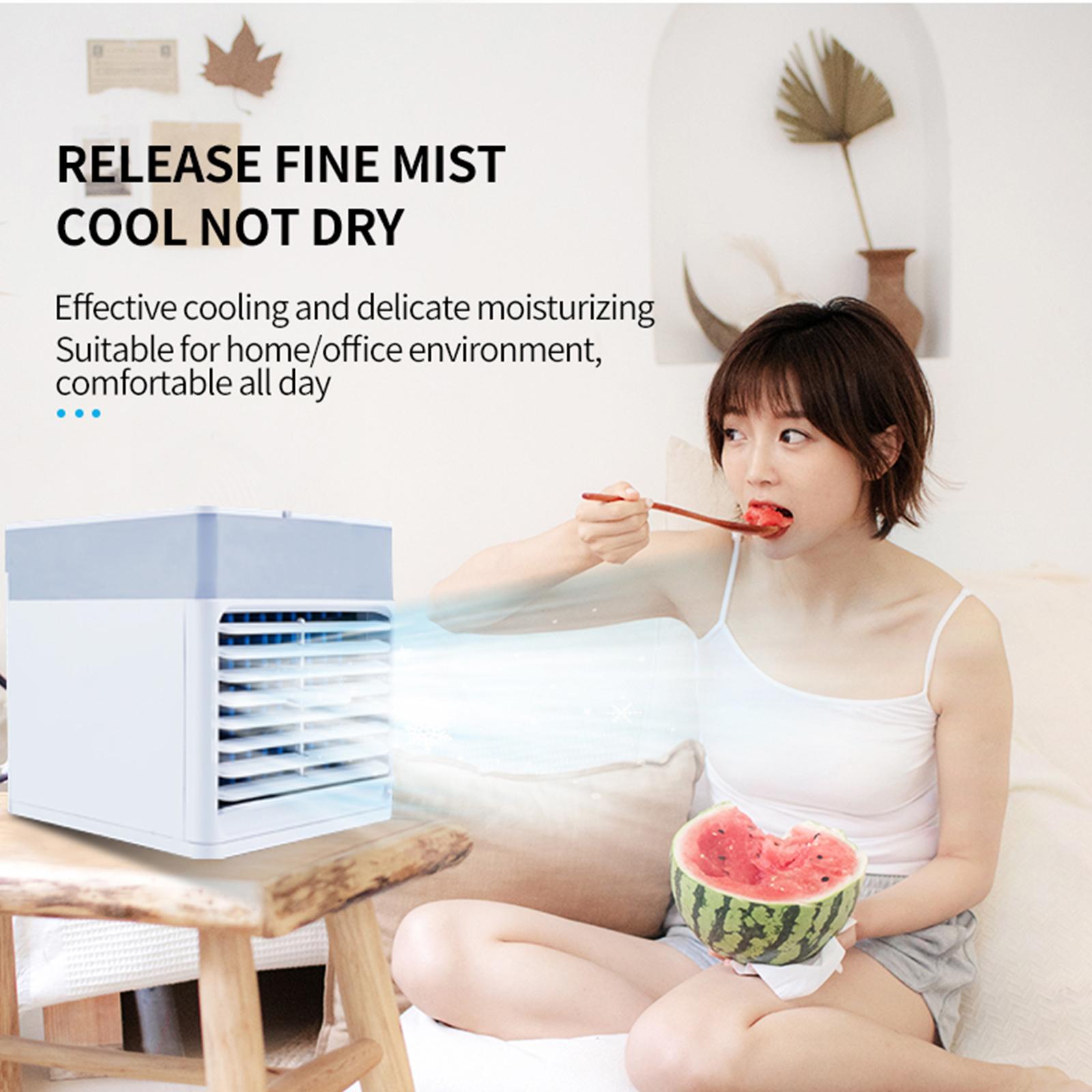 Máy Làm Mát Không Gian Nhỏ 500Ml Phun Sương Với 3 Tốc Độ Gió Yên Tĩnh Chạy Bằng Usb