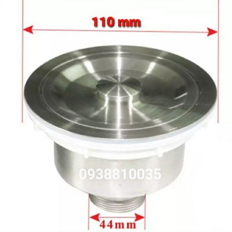 Đầu xả chậu rửa chén Inox 304 kèm chui xả và ron