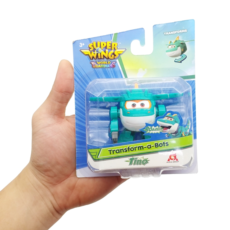 Đồ Chơi SUPERWINGS Robot Biến Hình Cỡ Nhỏ Khủng Long Huyền Thoại Tino YW760037