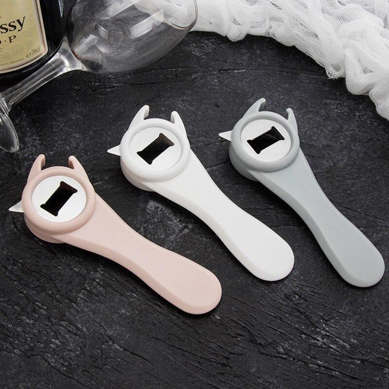 Stainless Steel Corkscrew Portable Can Opener Can Opener Beverage Cans Beer Opener Kitchen Gadgets Party Supplies 4 In 1