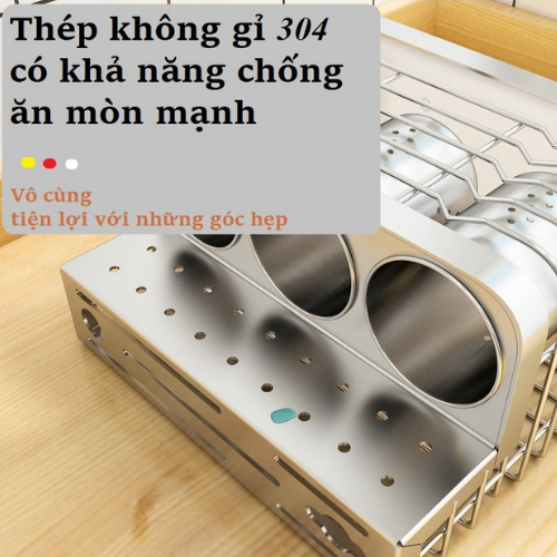 Ống Đựng Đũa Inox 304 Treo Tường Cao Cấp Chính Hãng GAGI Mã GD01 Không Gỉ Sét, Có Thể Để Bàn