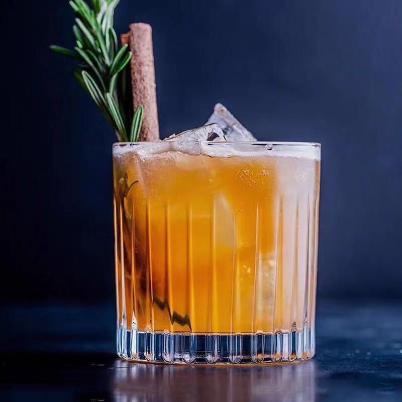 Ly thủy tinh khía cổ điển 300ml dùng cho cafe, bia đều chuẩn - Mã 611A
