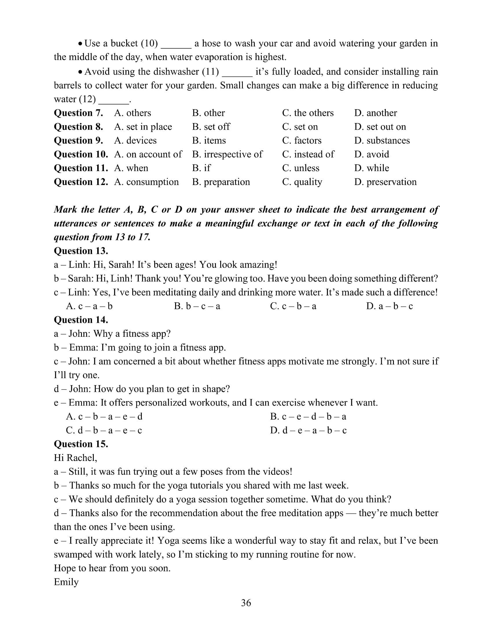 Sách - Ôn Luyện Thi Tốt Nghiệp THPT Theo Chương Trình GDPT Mới - Môn Tiếng Anh - ảnh 7