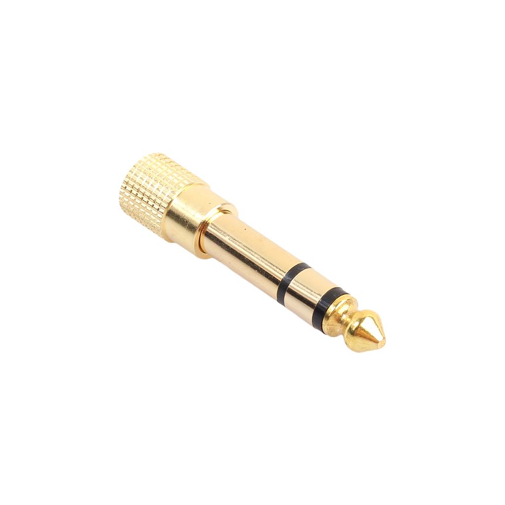 6.35mm Male To 3.5mm Female Headphone Stereo 1/4" Audio Jack Adapter Plug