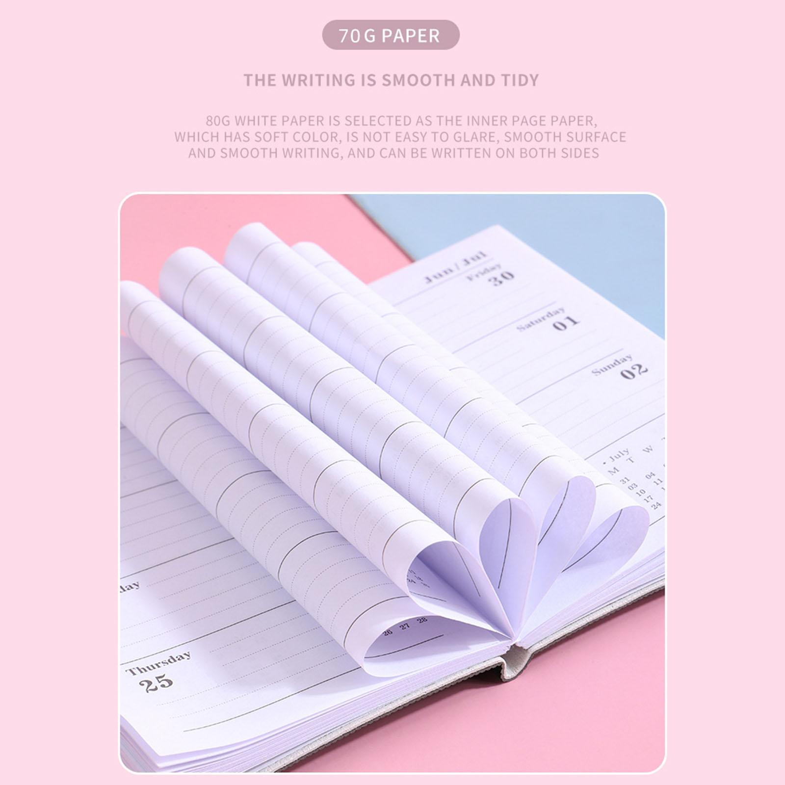 A7 Planning Notebook, 2023 Monthly Weekly Planner, Writing Pad Appointment Calendar Notepad Journal Notebook for Family  Supplies