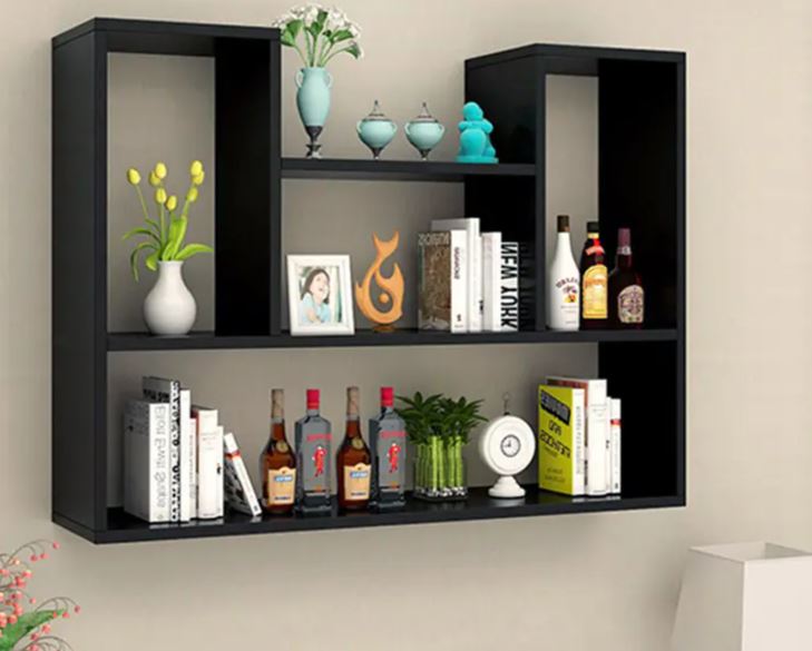 Combo 2 Kệ Gỗ Trang Trí Treo Tường Chữ L và Chữ U Juno Sofa CTKT812 90cm x 62cm x 15cm