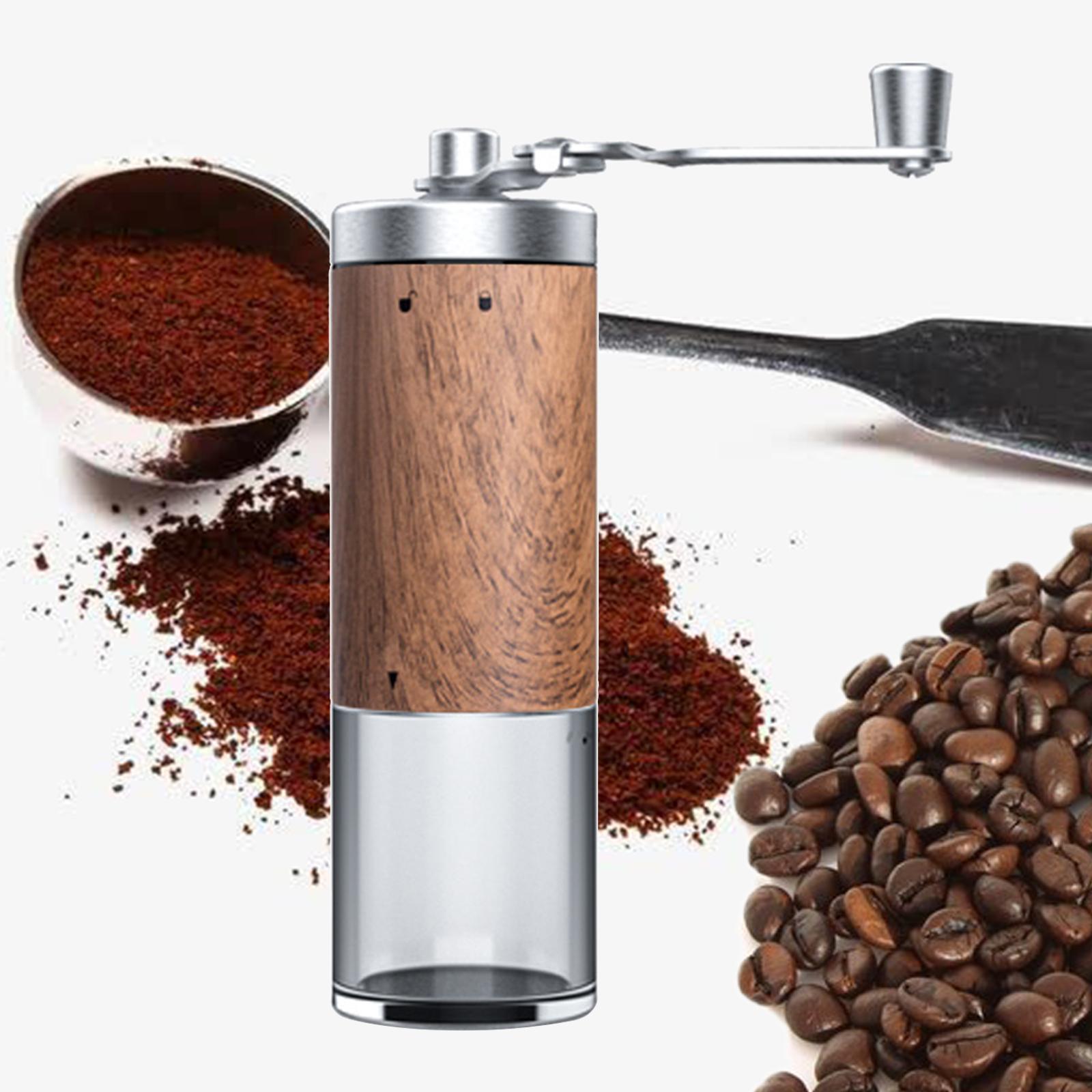 Manual Coffee Grinder Stainless  Crank Conical Burr Mill for Beans