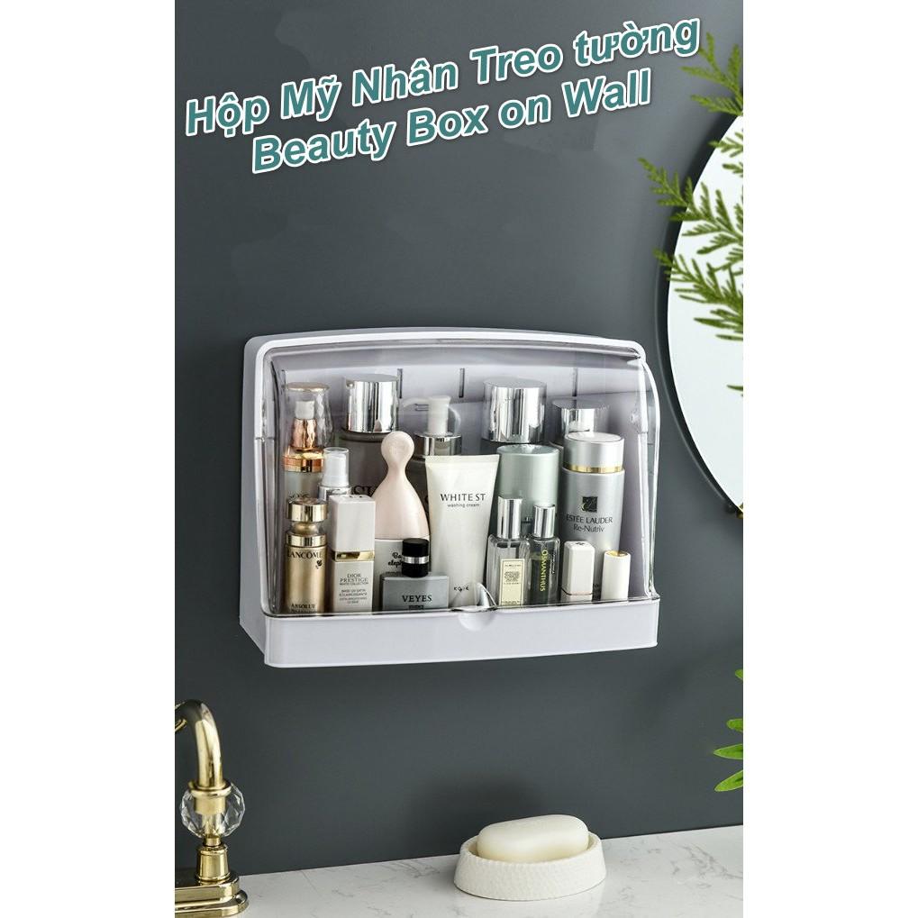 Hộp Đựng Mỹ Phẩm Treo Tường hoặc Để Bàn Beauty Box on Wall - AsiaMart