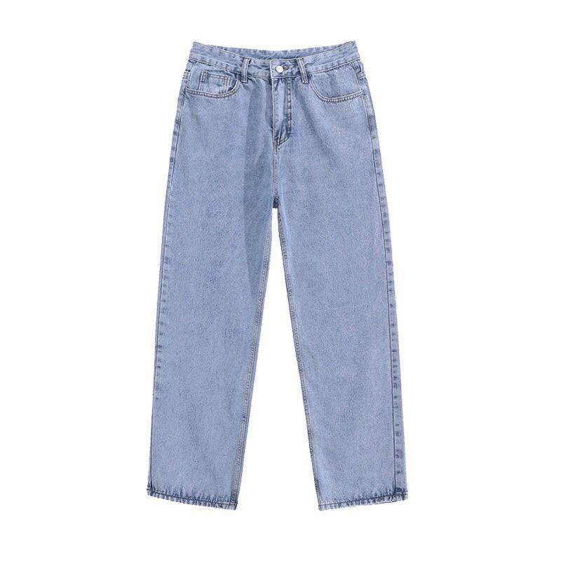 Quần jean Baggy nam ống suông trơn basic chất bò mềm form rộng kiểu dáng Unisex QJ06