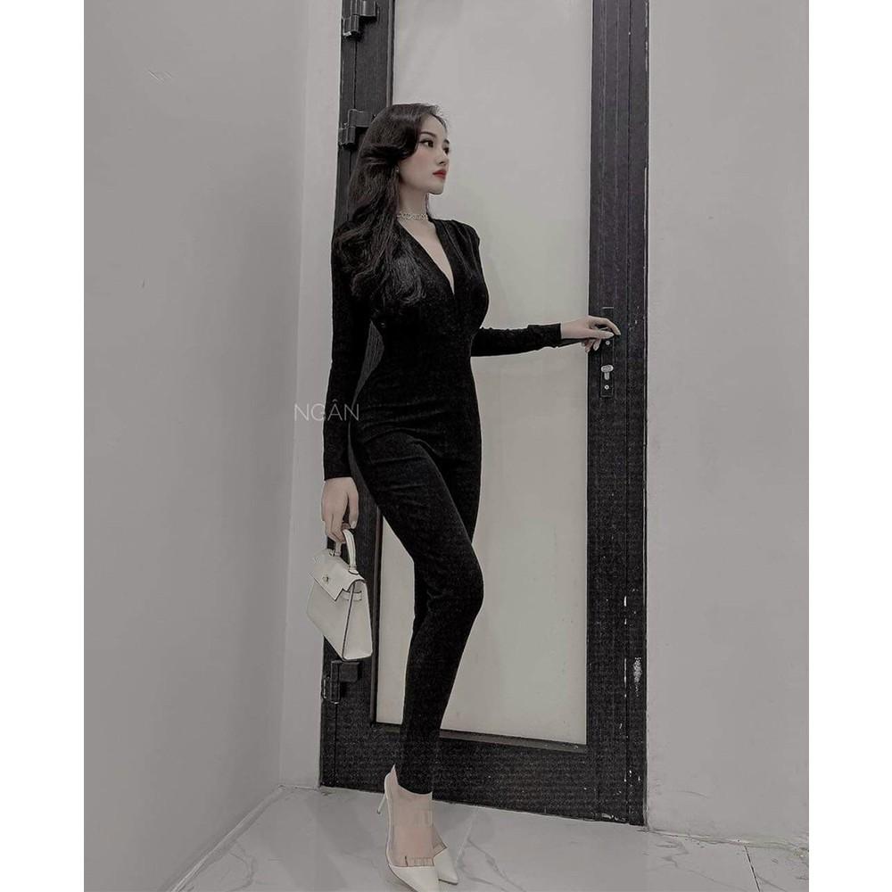 BONUCCI Jumpsuit body dài ( đỏ, nâu, đen ) tôn dáng siêu xinh cho nàng thời trang nữ dạo phố dự tiệc