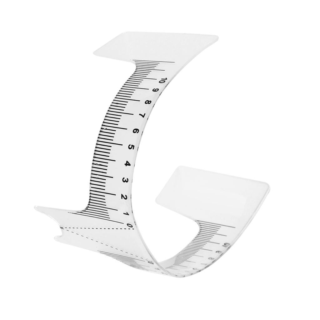 3-4pack UPDATED Eyebrow Grooming Stencil Shaper Ruler Measure Tool Makeup