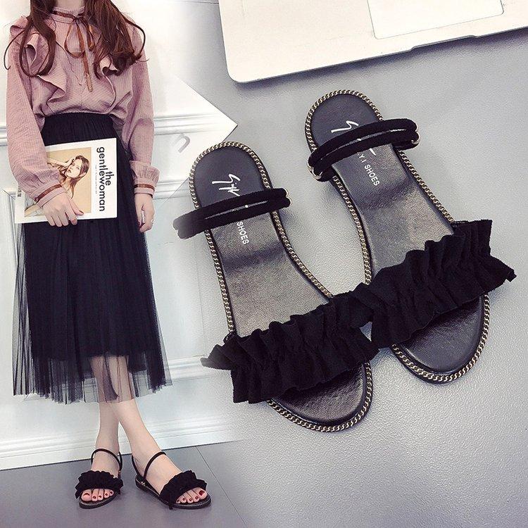 Summer Fashion Two Open Toe Sandals Flat Shoes for Women