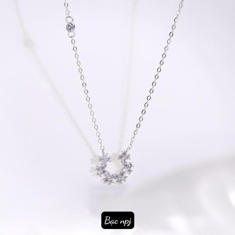 Dây chuyền liền mặt ️ XINH XẮN ️, Vòng cổ nữ Bạc Ta- Bạc Npj