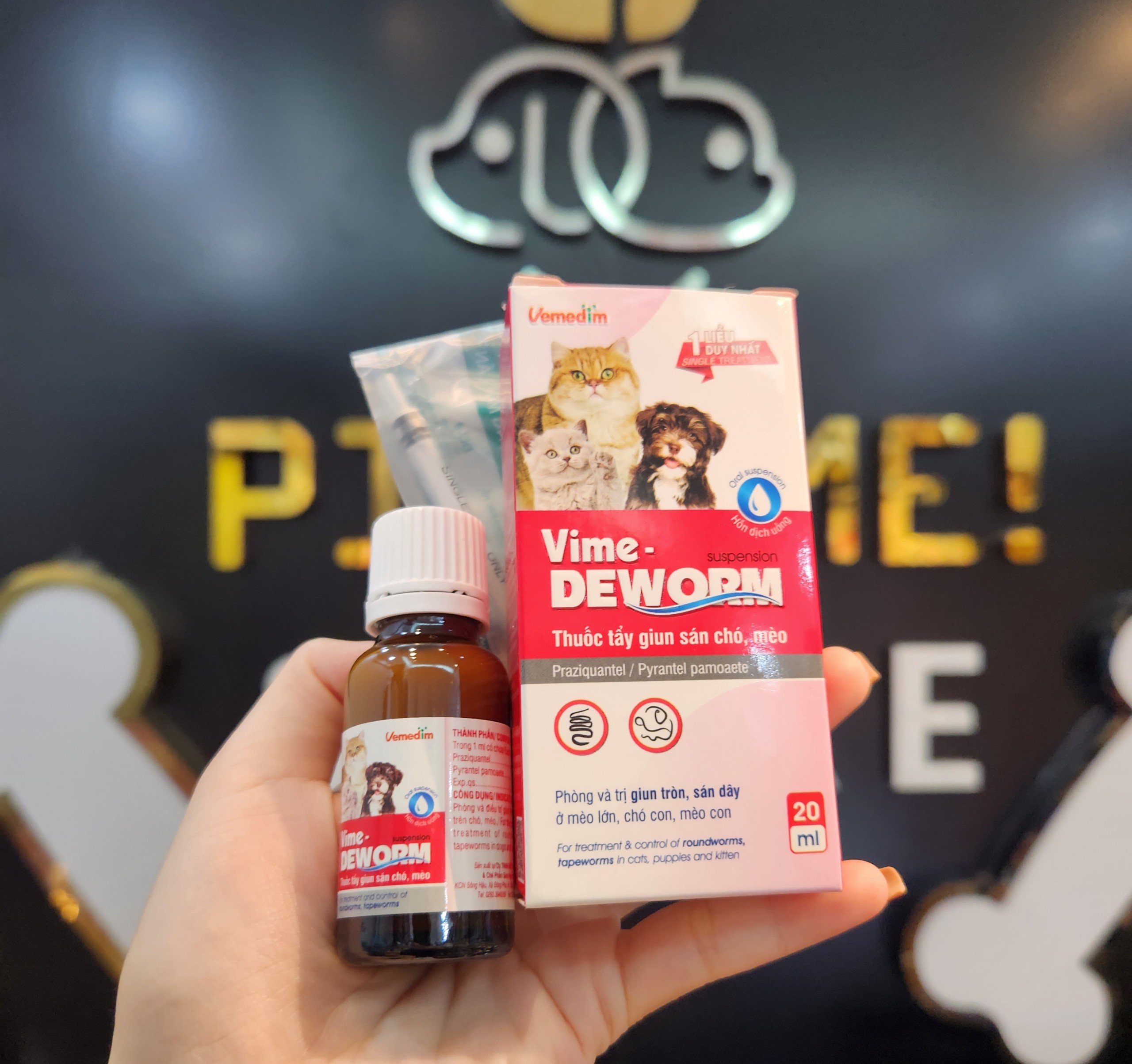 [20ml] Xổ giun Vime Deworm cho Chó Mèo dạng Nước
