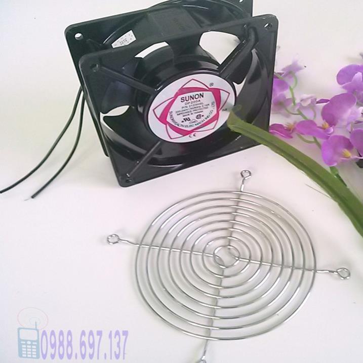 Quạt tản nhiệt có lưới SUNON 12x12 220V