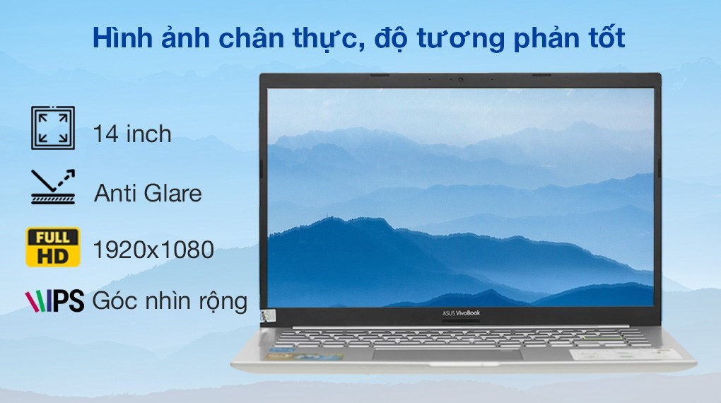 Laptop Asus A415EA i3 1115G4/8GB/512GB/14&quot;F/Win11/(AM2428W)/Bạc - Hàng chính hãng