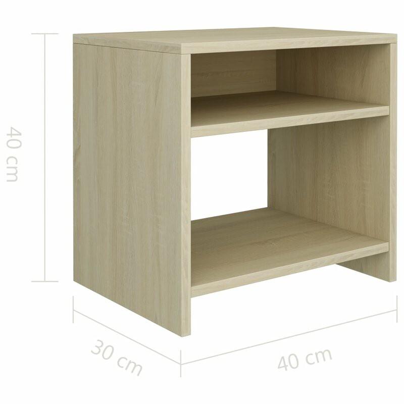 Tủ Đầu Giường SOVACO- ALB / R40 x D30 x C40cm / Phong Cách Tối Giản / Có Kèm Giấy Hướng Dẫn Lắp Ráp