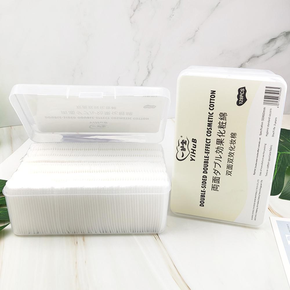 128 miếng bông cotton tẩy trang cho da và móng
