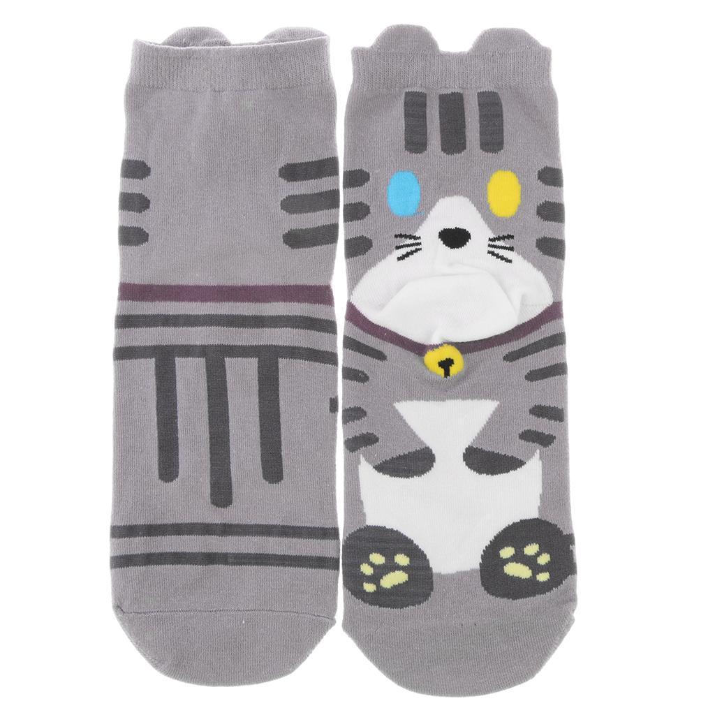 Soft Womens Casual 3D Printed Animal Retro High Cut Cotton Socks
