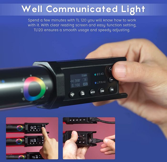 Đèn led Tube Light Godox TL120 RGB Hàng Chính Hãng